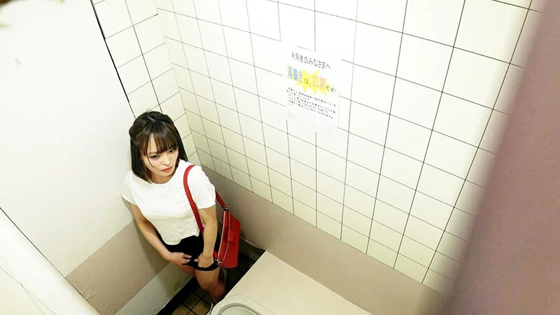 公衆トイレ性処理動画 ＃2　ミニマム系アイドル風お姉さん